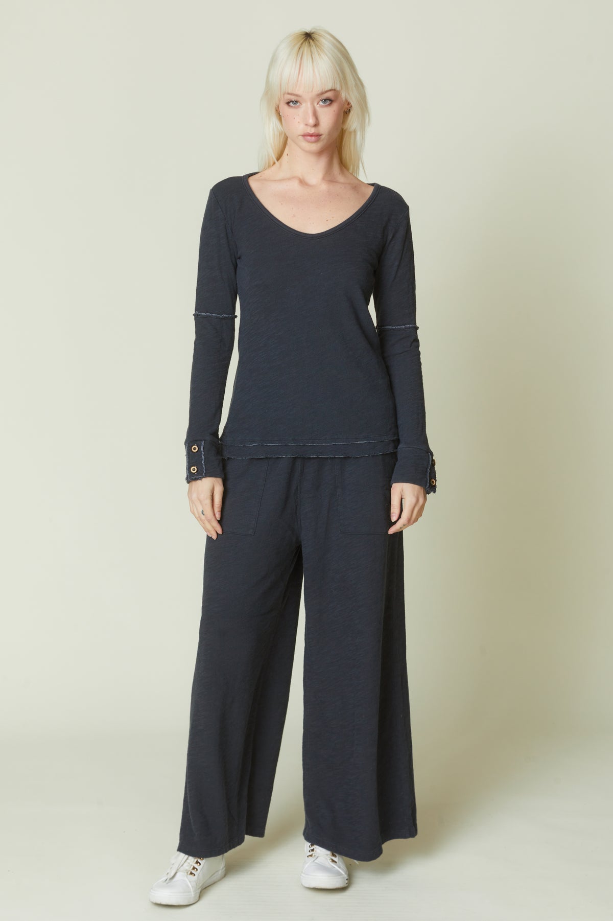 Double Face Wide Leg Pant
