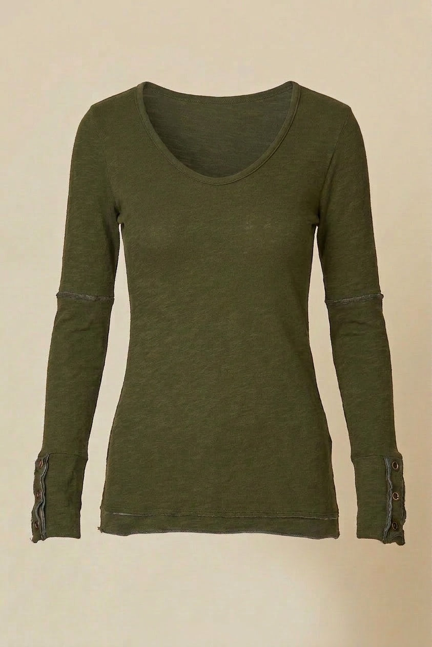 Double Face Scoop Neck