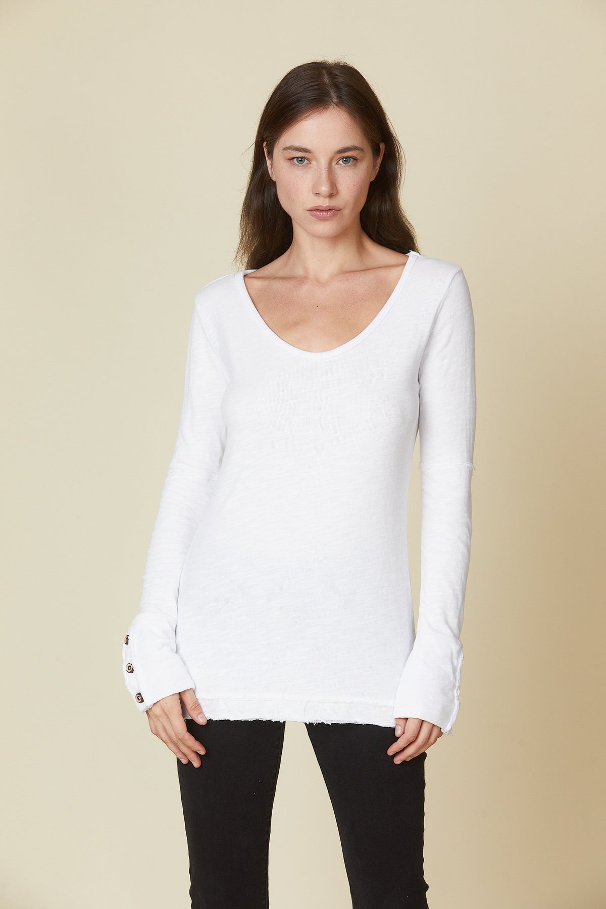 Double Face Scoop Neck