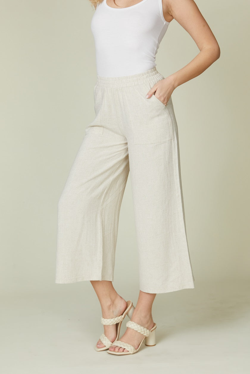 Double Face Wide Leg Pant